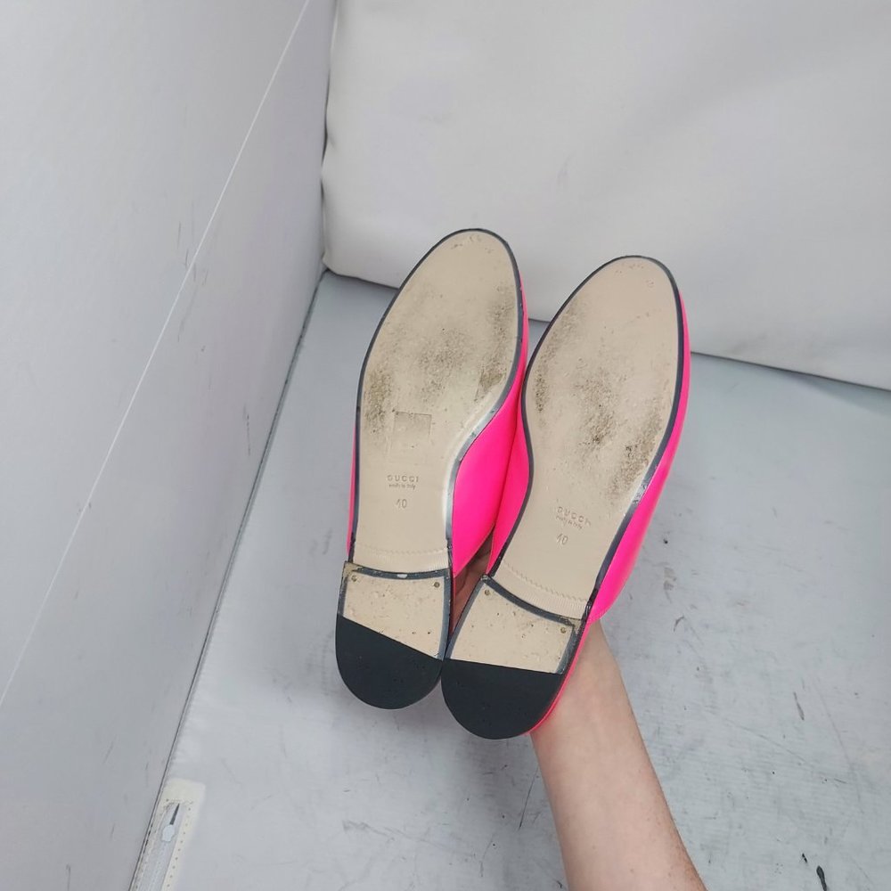 Gucci Hot Pink Horsebit Princetown Slide Mule - Picture 8 of 10